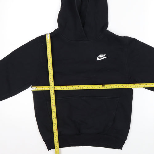 Nike Boys Black Pullover Hoodie Medium 9-10 Years Sports Fleece
