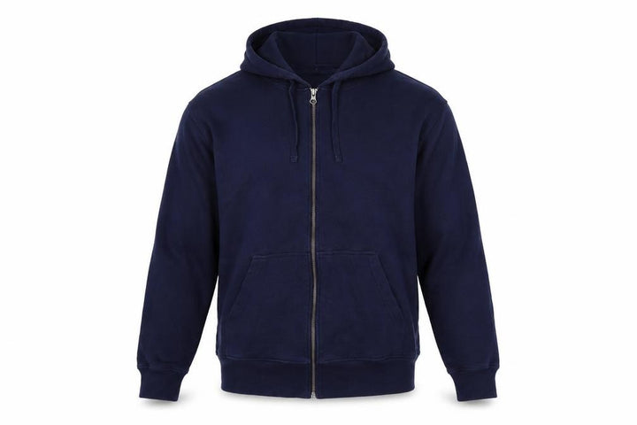 John Lewis Men’s Blue Full Zip Cotton Hoodie Size M