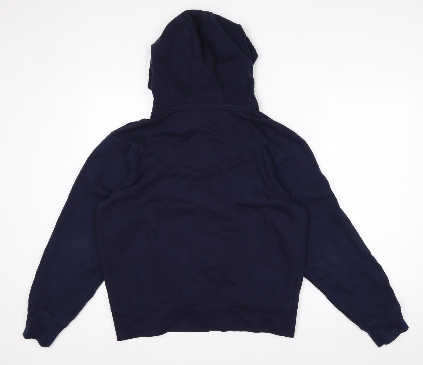 John Lewis Men’s Blue Full Zip Cotton Hoodie Size M