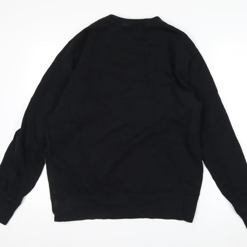 Uniqlo KAWS x Peanuts Mens Black M Pullover Sweatshirt Snoopy Graphic
