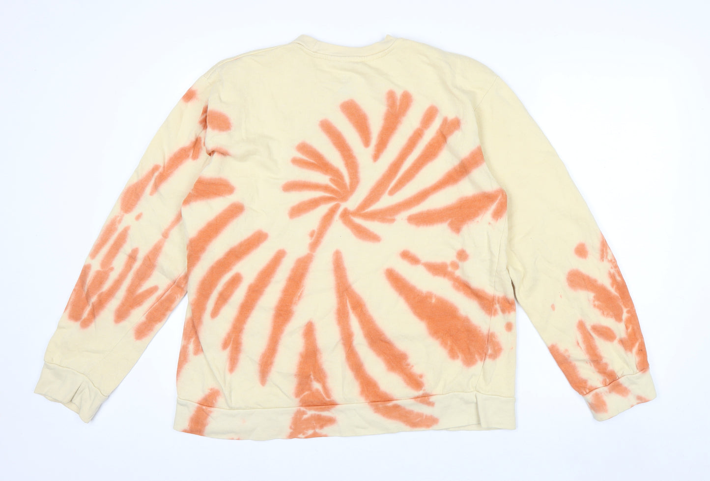 Pink Floyd Mens Beige XL Pullover Tie Dye Graphic Sweatshirt