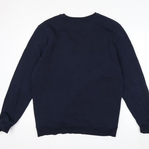 Disney Women’s Navy Neverland Sweatshirt XL Cotton Blend Crew Neck