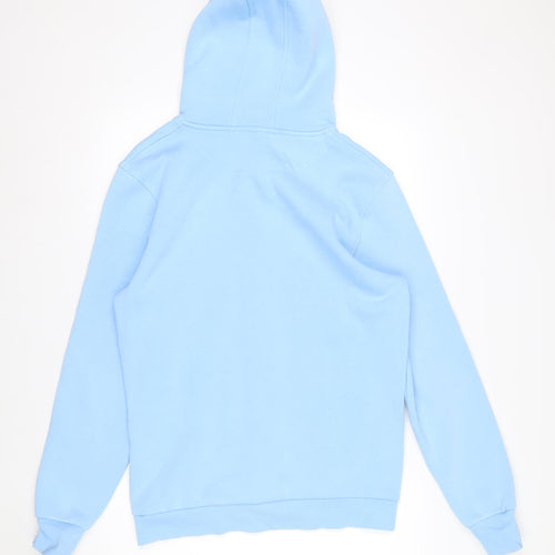 Mercier Men's Blue Pullover Hoodie M Embroidered Logo Fleece