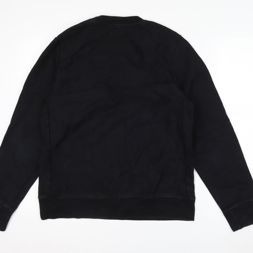 Paul Smith Men's Black Crew Neck Logo Sweatshirt Size M