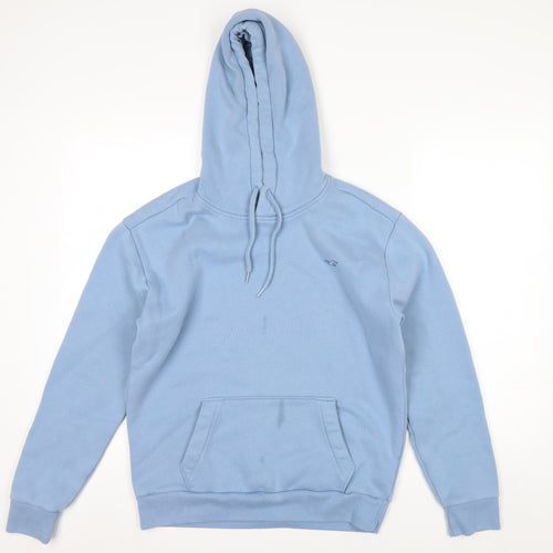 Hollister Men's Blue Pullover Hoodie Small Fleece Cotton Blend