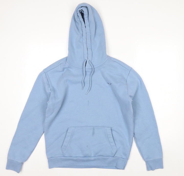 Hollister Men's Blue Pullover Hoodie Small Fleece Cotton Blend