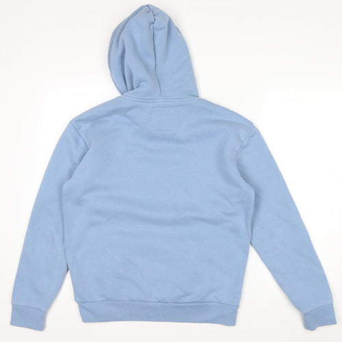 Hollister Men's Blue Pullover Hoodie Small Fleece Cotton Blend