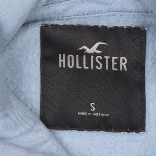 Hollister Men's Blue Pullover Hoodie Small Fleece Cotton Blend