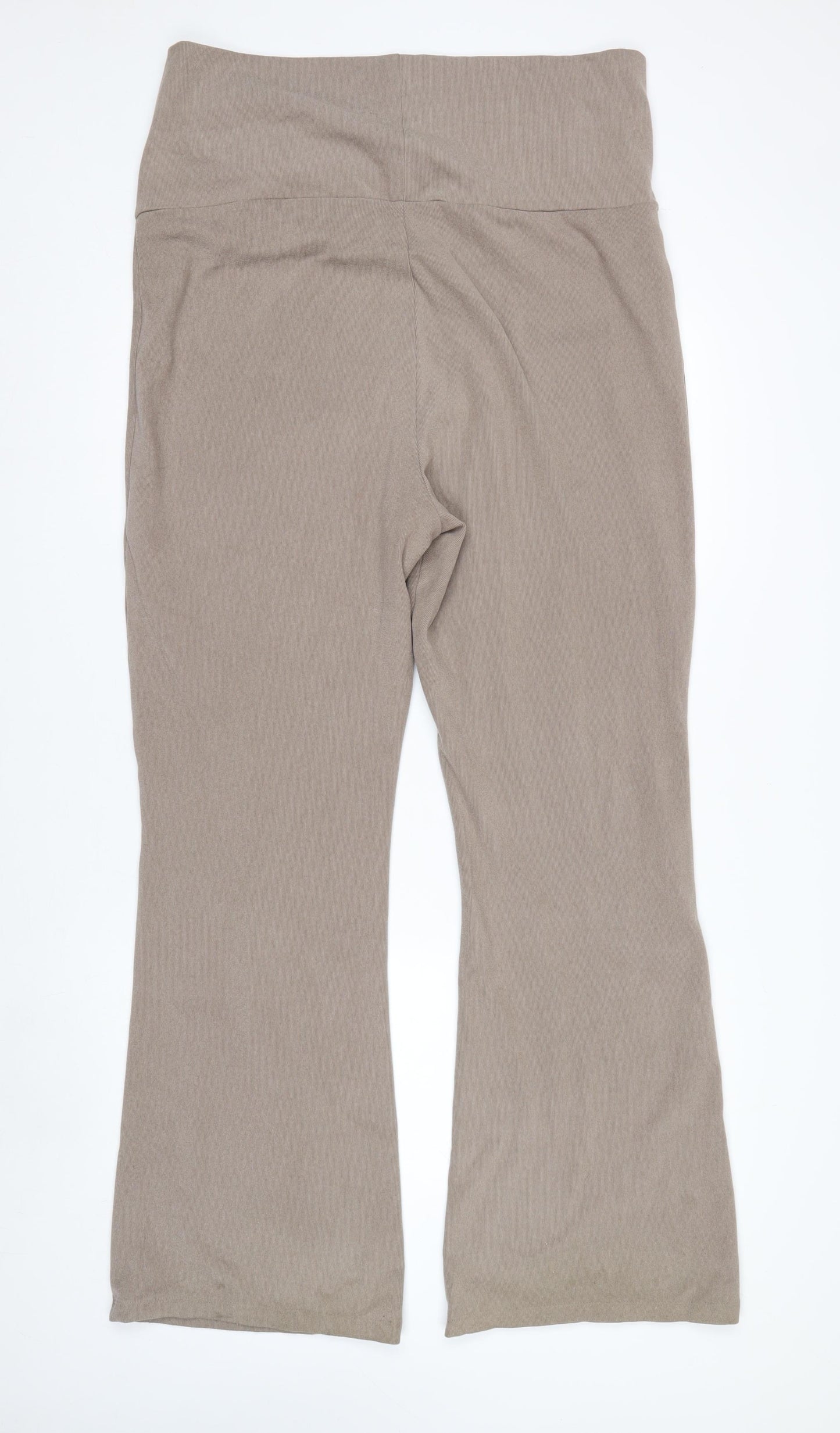 Reaktiv x Oti Mabuse Women's Beige XL Flared Stretch Trousers