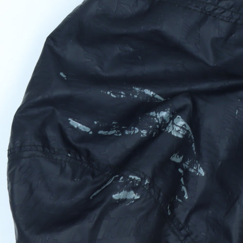Nike Men's Black Full Zip Hoodie Size M Sportswear Cotton Blend