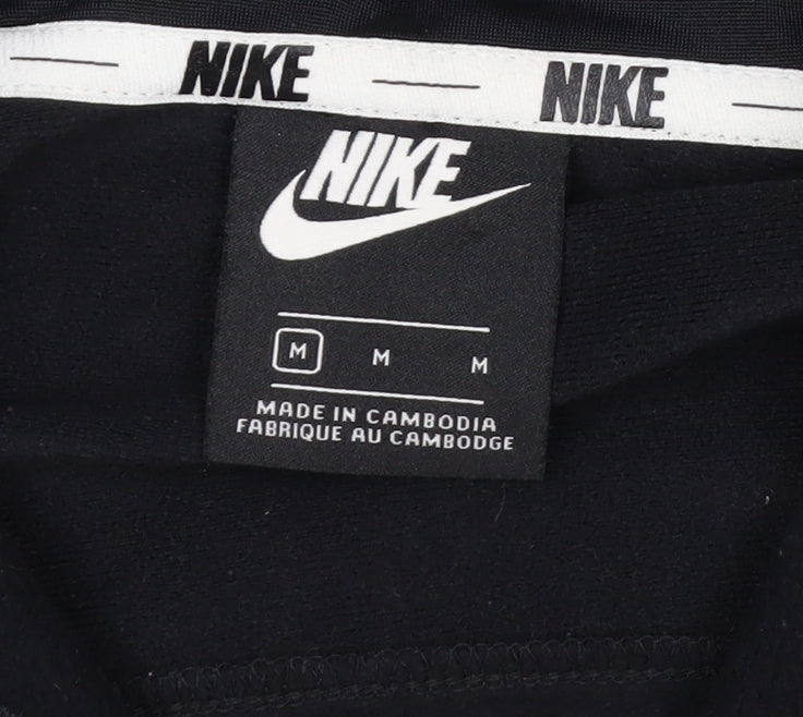 Nike Men's Black Full Zip Hoodie Size M Sportswear Cotton Blend