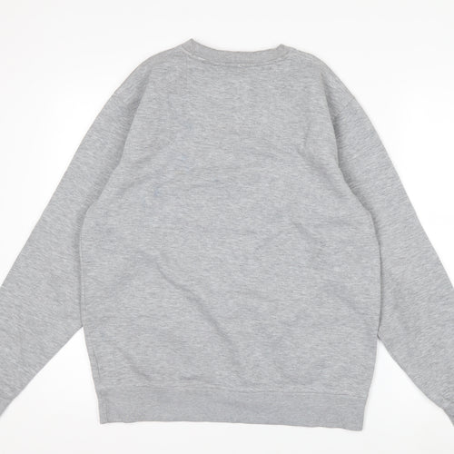 Brickbear Men's Grey Sweatshirt Medium Pullover Graphic Logo