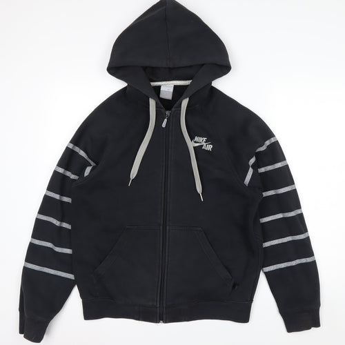 Nike Air Men's Black Full Zip Hoodie Size S Lined Fleece Sportswear