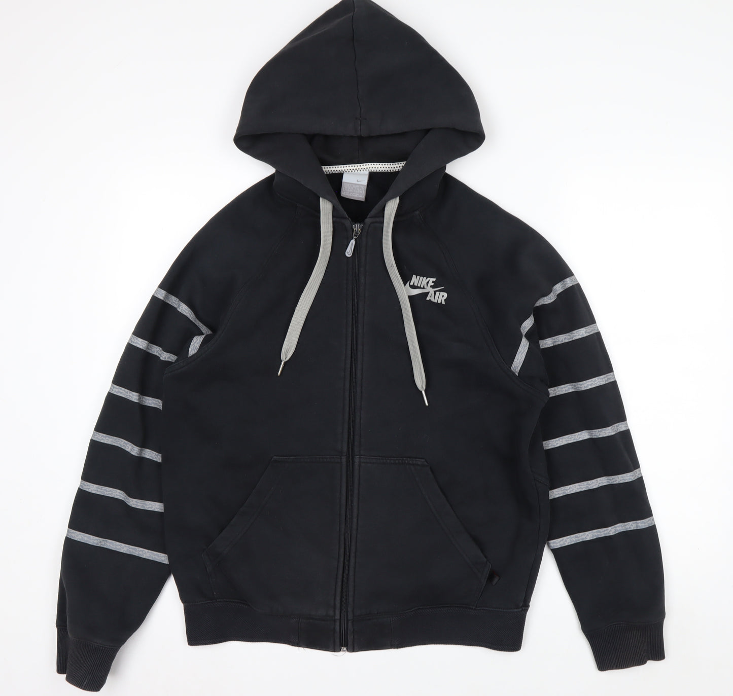 Nike Air Men's Black Full Zip Hoodie Size S Lined Fleece Sportswear