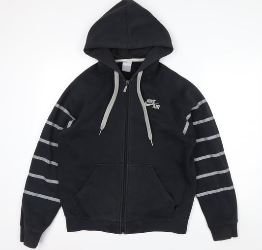 Nike Air Men's Black Full Zip Hoodie Size S Lined Fleece Sportswear