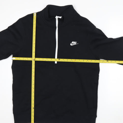 Nike Men's Black 1/2 Zip High Neck Sweatshirt Size L Regular Fit