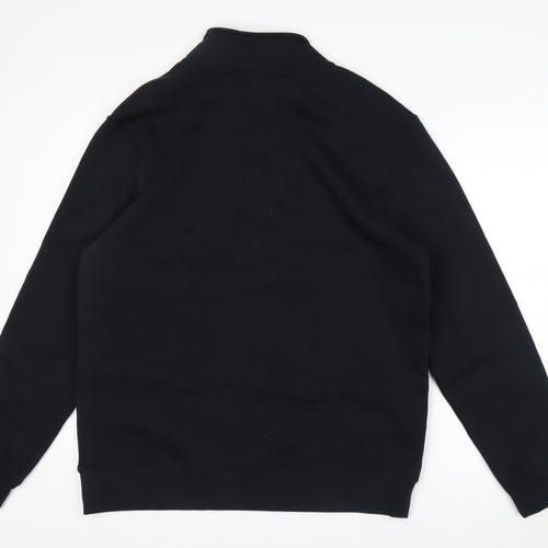 Nike Men's Black 1/2 Zip High Neck Sweatshirt Size L Regular Fit