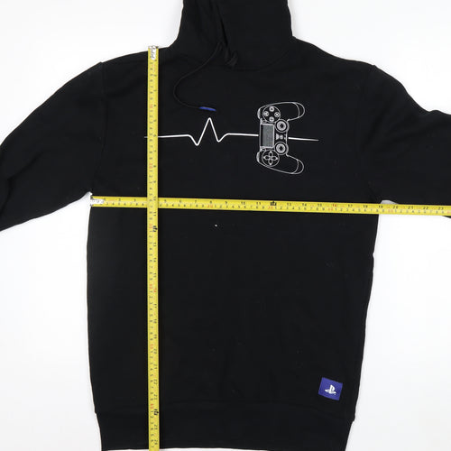 PlayStation Men's Black Pullover Hoodie S Graphic Gaming Sweatshirt