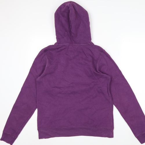 Jack Wills Womens Purple Hoodie Size 14 Pullover Hooded Sweatshirt