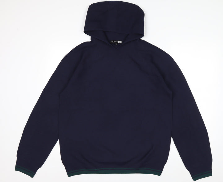 Uniqlo Roger Federer Men's Blue M Pullover Knit Hoodie