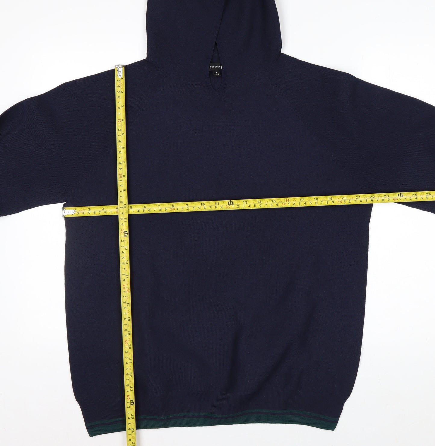 Uniqlo Roger Federer Men's Blue M Pullover Knit Hoodie