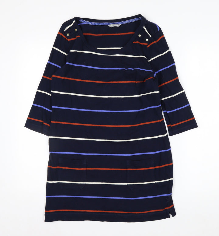 Marks and Spencer Women’s Blue Striped Cotton Tunic Top Size 10