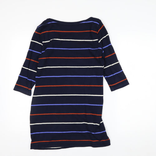 Marks and Spencer Women’s Blue Striped Cotton Tunic Top Size 10