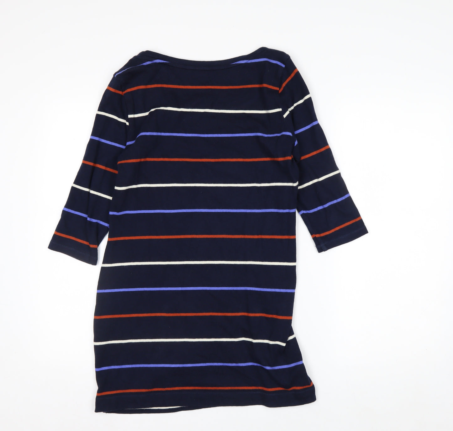 Marks and Spencer Women’s Blue Striped Cotton Tunic Top Size 10