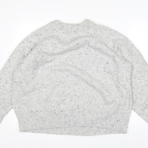 Marks and Spencer Men's Grey XL Crew Neck Chunky Knit Jumper