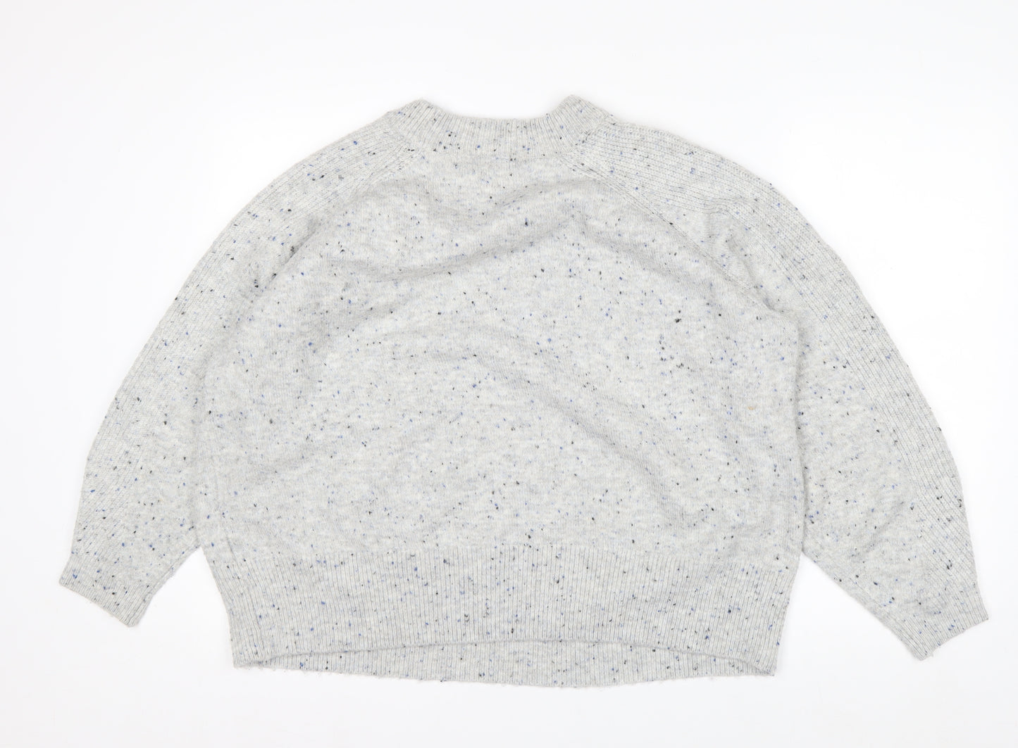 Marks and Spencer Men's Grey XL Crew Neck Chunky Knit Jumper