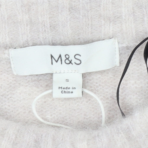 Marks and Spencer Women’s Multicoloured Striped Wool Alpaca Jumper Size S