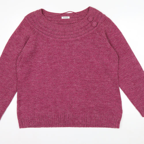 Damart Women’s Pink Crew Neck Pullover Jumper XL 22/24 Acrylic Blend