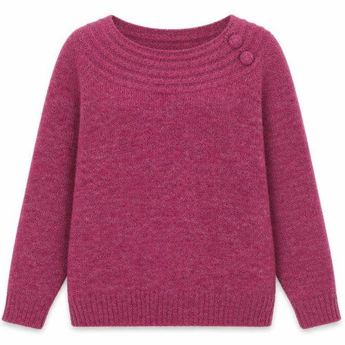 Damart Women’s Pink Crew Neck Pullover Jumper XL 22/24 Acrylic Blend