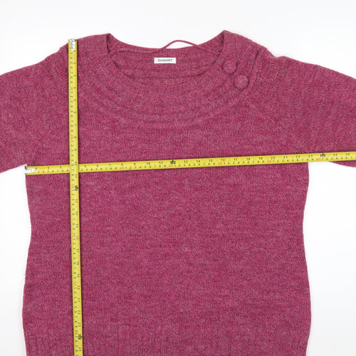 Damart Women’s Pink Crew Neck Pullover Jumper XL 22/24 Acrylic Blend