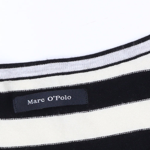 Marc O'Polo Women's Black & White Striped 3/4 Sleeve Jersey Top Size S