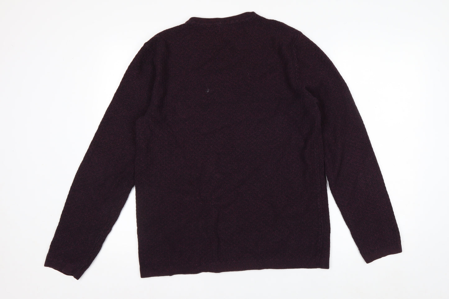 Jack & Jones Men’s Purple Cotton Crew Neck Jumper Size L