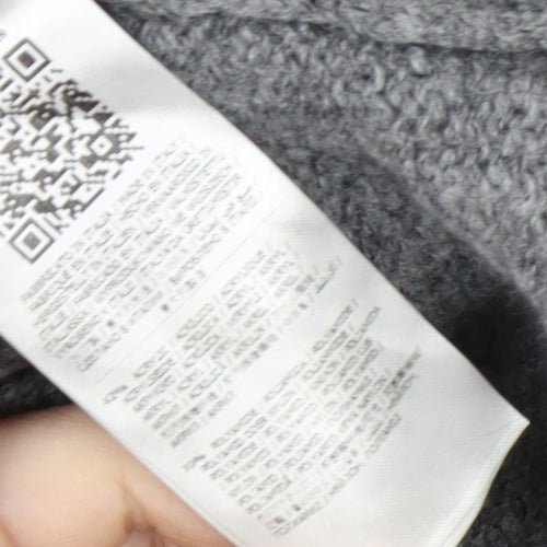 Guess Women’s Grey Chunky-Knit Pullover Jumper Size M