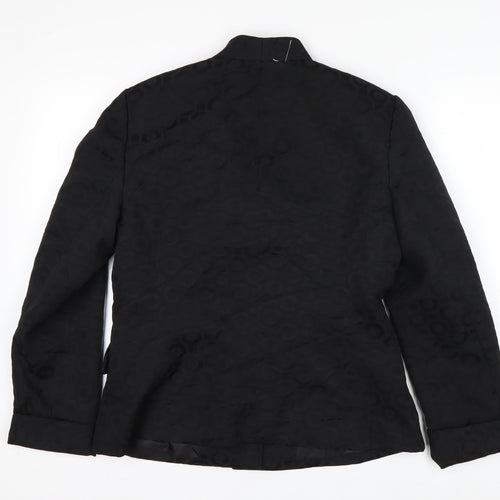 Le Suit Women's Black Size 12 Classic Two-Button Blazer Jacket