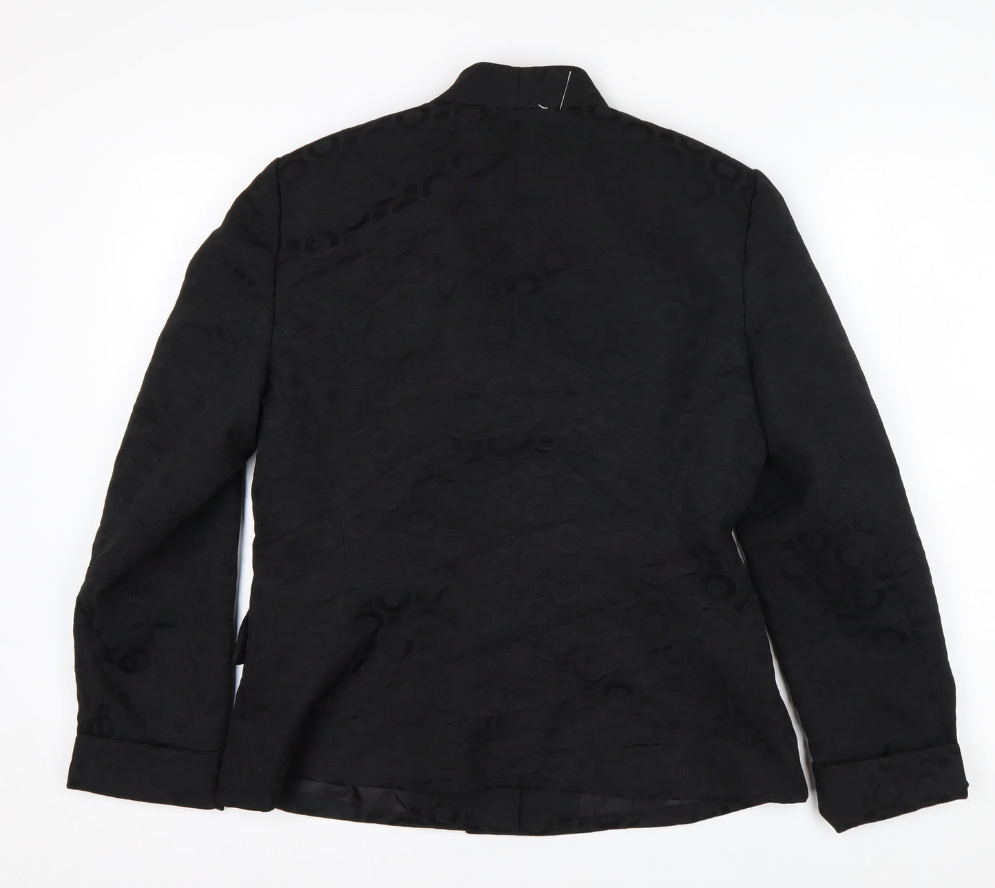 Le Suit Women's Black Size 12 Classic Two-Button Blazer Jacket