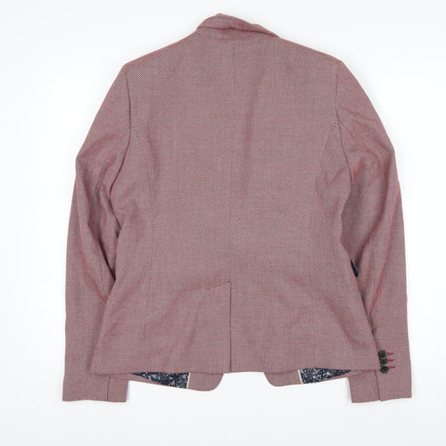 Next Women’s Pink Textured Single Breasted Blazer Size 12R