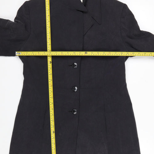 Country Casuals Women Black Size 14 Classic Lined Blazer
