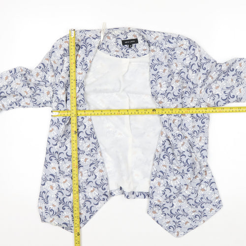 New Look Women’s Blue Floral Lightweight Blazer Size 10