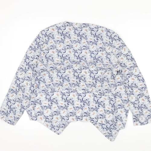 New Look Women’s Blue Floral Lightweight Blazer Size 10