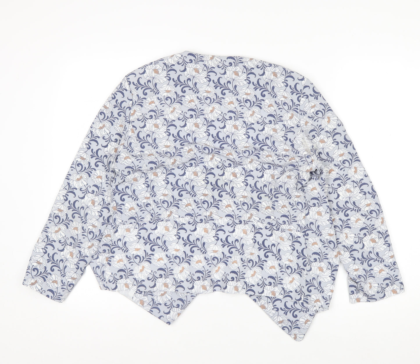 New Look Women’s Blue Floral Lightweight Blazer Size 10