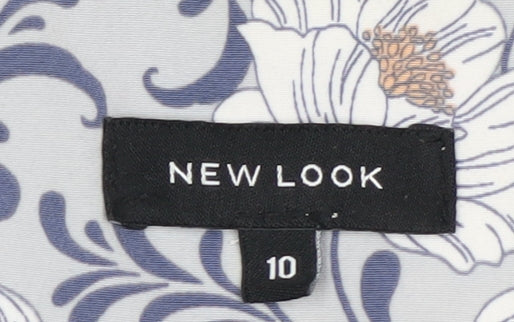 New Look Women’s Blue Floral Lightweight Blazer Size 10