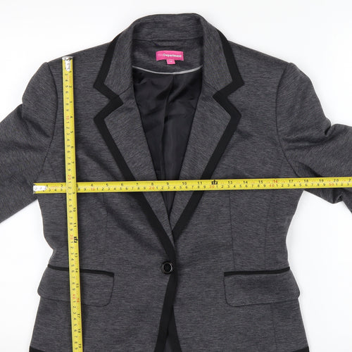 The Department Women's Grey Size 12 Single-Breasted Blazer