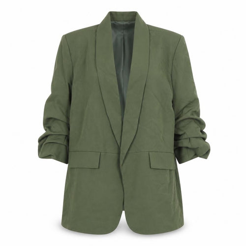 Pink Boutique Women’s Green Shawl Collar Blazer XL Woven Jacket