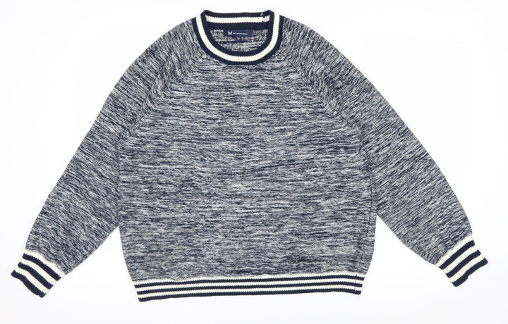 Crew Clothing Company Women's Blue Cotton Crew Neck Jumper Size 12