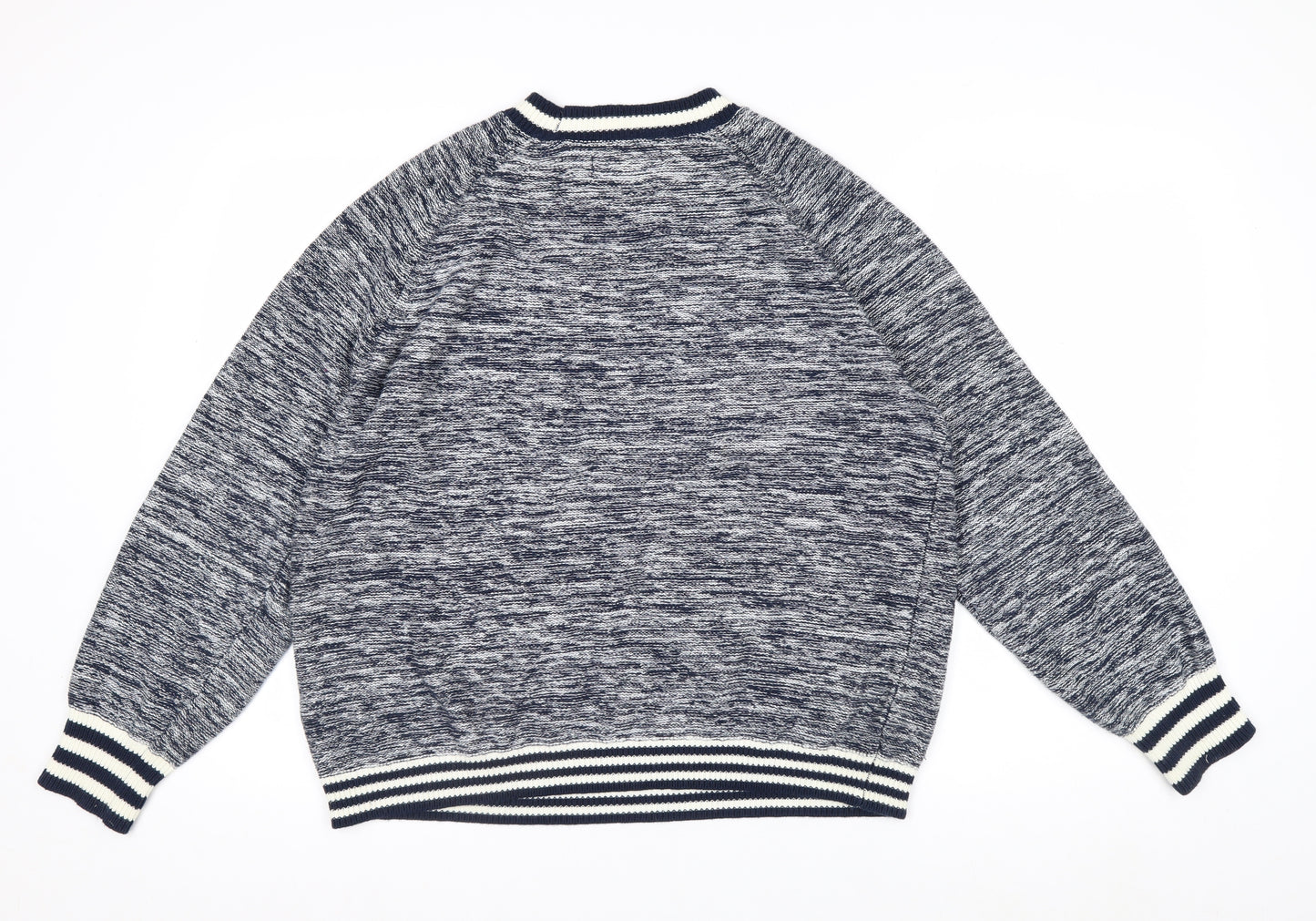 Crew Clothing Company Women's Blue Cotton Crew Neck Jumper Size 12
