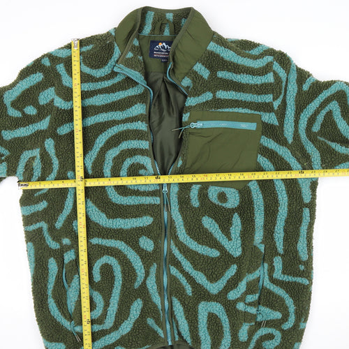 Mountain and Isles Men's Green Fleece Full Zip Jacket XL Outdoor Casual